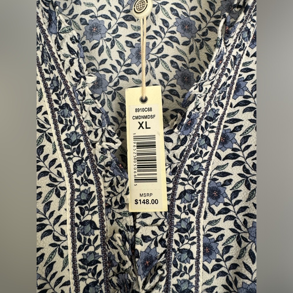 Max Studio Blue Patterned Maxi Dress - Picture 3 of 7